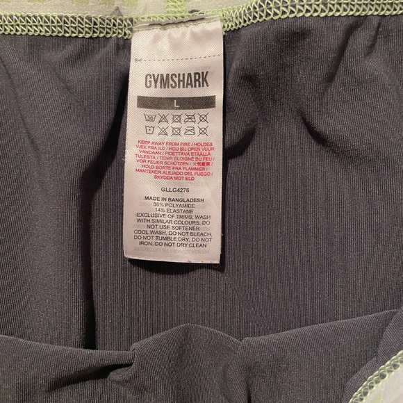 Gymshark Fit Seamless Legging Gray Compression Womens Large Mint Green NWOT - Picture 4 of 4